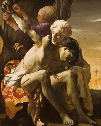 St. Sebastian Tended by Irene, 1625 by Hendrick ter Brugghen